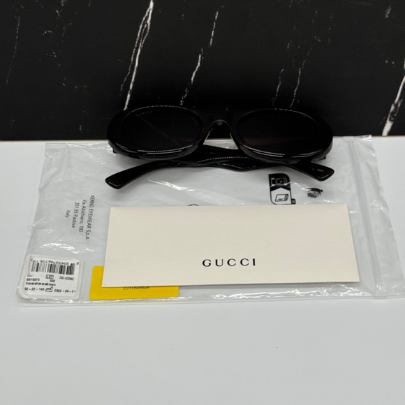 NEW GG1587S 002 GUCCI HAVANA BROWN OVAL WOMEN GUCCI SUNGLASSES - Picture 12 of 13